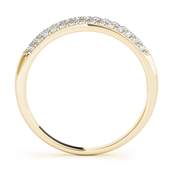  Ladies Multirow Pave Wedding Ring 1/2 Carat Total Weight   (Lab-Created) 0.50 C.T.W 10K yellow, white or rose gold - view 4