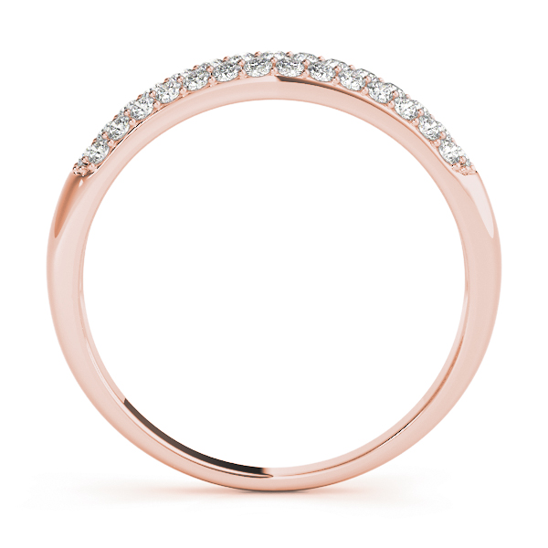  Ladies Multirow Pave Wedding Ring 1/2 Carat Total Weight   (Lab-Created) 0.50 C.T.W 10K yellow, white or rose gold - view 6