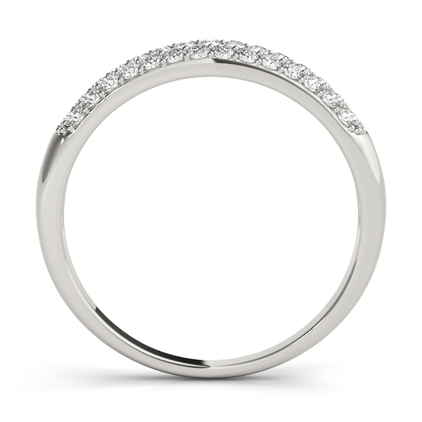  Ladies Multirow Pave Wedding Ring 1/2 Carat Total Weight   (Lab-Created) 0.50 C.T.W 10K yellow, white or rose gold - view 2