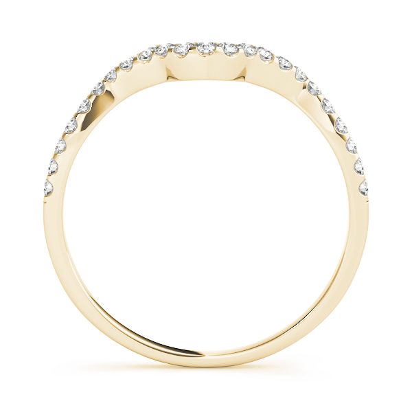  Ladies Shared Prong Curved Wedding Ring .15 Carat Total Weight   (Lab-Created) 0.14 C.T.W 10K yellow, white or rose gold - view 4