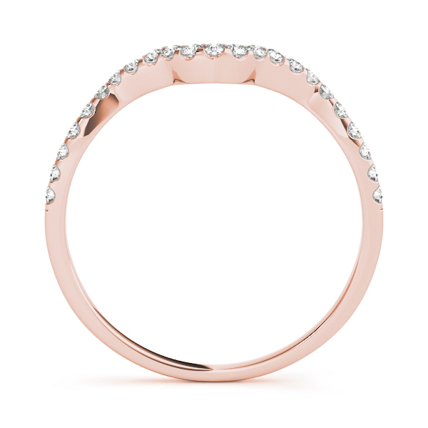  Ladies Shared Prong Curved Wedding Ring .15 Carat Total Weight   (Lab-Created) 0.14 C.T.W 10K yellow, white or rose gold - view 6
