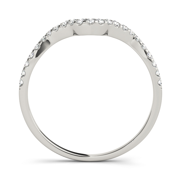  Ladies Shared Prong Curved Wedding Ring .15 Carat Total Weight   (Lab-Created) 0.14 C.T.W 10K yellow, white or rose gold - view 2