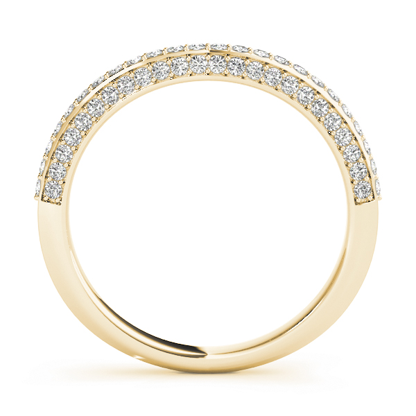  Ladies Multirow Pave Wedding Rings 5/8 Carat Total Weight   (Lab-Created) 0.62 C.T.W 10K yellow, white or rose gold - view 4
