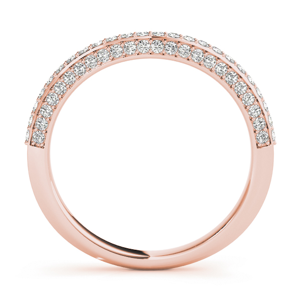  Ladies Multirow Pave Wedding Rings 5/8 Carat Total Weight   (Lab-Created) 0.62 C.T.W 10K yellow, white or rose gold - view 6