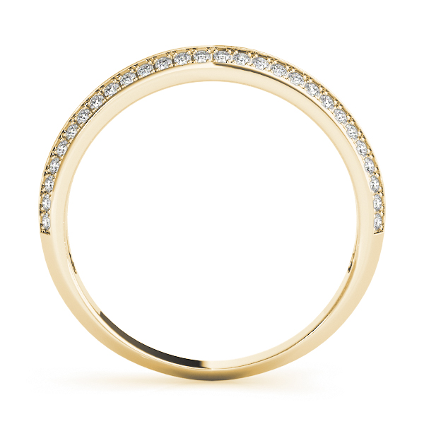  Ladies Double Row Pave Wedding Rings 3/4 Carat Total Weight   (Lab-Created) 0.73 C.T.W 10K yellow, white or rose gold - view 4