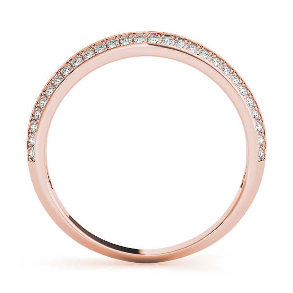  Ladies Double Row Pave Wedding Rings 3/4 Carat Total Weight   (Lab-Created) 0.73 C.T.W 10K yellow, white or rose gold - view 6