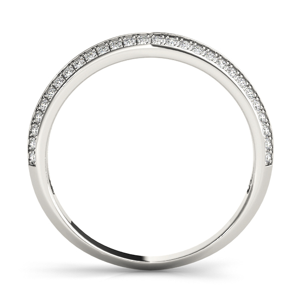  Ladies Double Row Pave Wedding Rings 3/4 Carat Total Weight   (Lab-Created) 0.73 C.T.W 10K yellow, white or rose gold - view 2