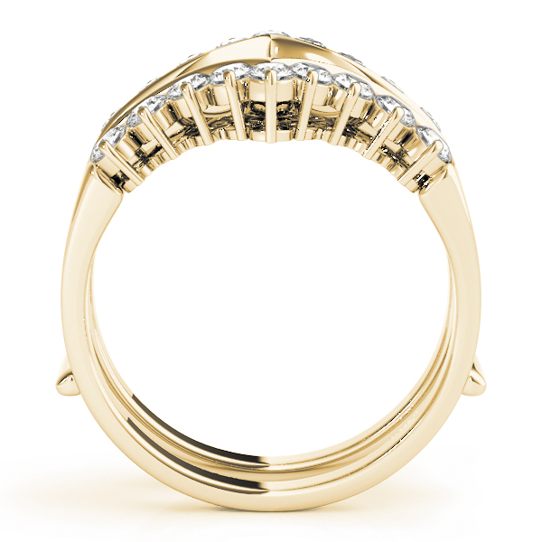  Ladies Chevron Engagement Ring Enhancer 1.08 Carat Total Weight 0.54 CT  (Lab-Created) 1.08 C.T.W 10K yellow, white or rose gold - view 4