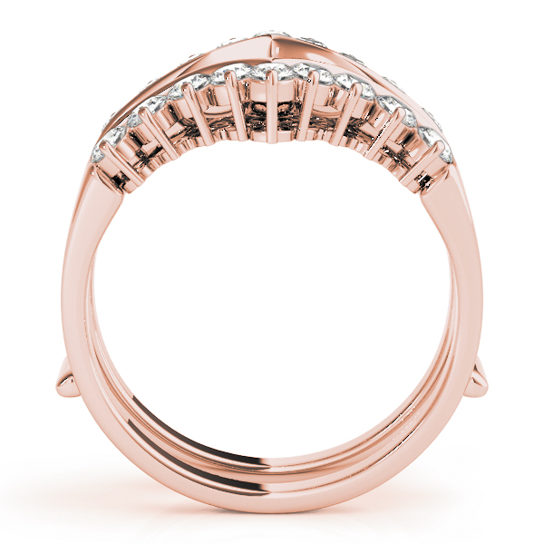  Ladies Chevron Engagement Ring Enhancer 1.08 Carat Total Weight 0.54 CT  (Lab-Created) 1.08 C.T.W 10K yellow, white or rose gold - view 5