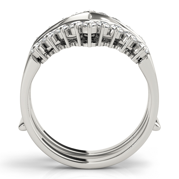  Ladies Chevron Engagement Ring Enhancer 1.08 Carat Total Weight 0.54 CT  (Lab-Created) 1.08 C.T.W 10K yellow, white or rose gold - view 6