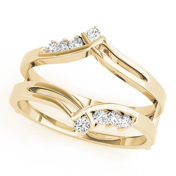  Ladies Engagement Ring Wrap 1/3 Carat Total Weight 0.17 CT 0.34 C.T.W Platinum - view 2