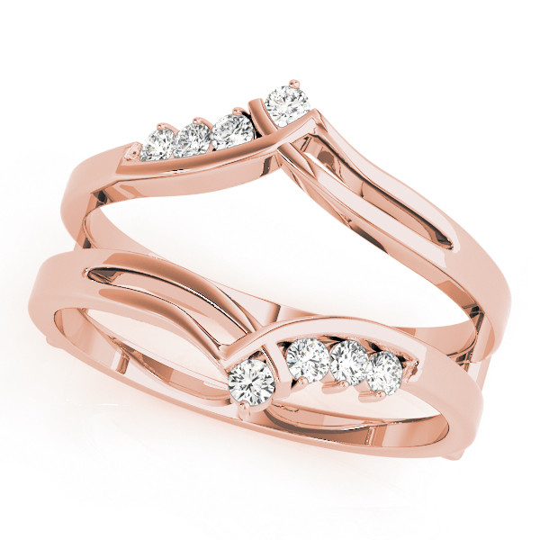  Ladies Engagement Ring Wrap 1/3 Carat Total Weight 0.17 CT 0.34 C.T.W Platinum - view 3