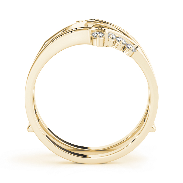  Ladies Engagement Ring Wrap 1/3 Carat Total Weight 0.17 CT 0.34 C.T.W Platinum - view 4