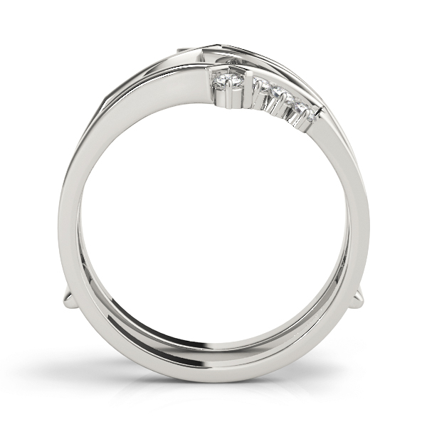  Ladies Engagement Ring Wrap 1/3 Carat Total Weight 0.17 CT 0.34 C.T.W Platinum - view 6