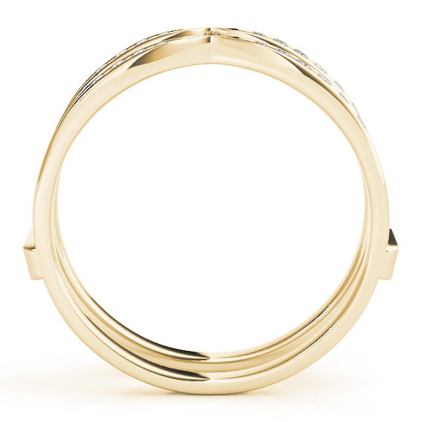  Ladies Channel Set Engagement Ring Enhancer 1/2 Carat Total Weight 0.24 CT  (Lab-Created) 0.48 C.T.W 10K yellow, white or rose gold - view 4