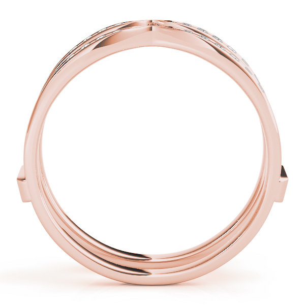  Ladies Channel Set Engagement Ring Enhancer 1/2 Carat Total Weight 0.24 CT  (Lab-Created) 0.48 C.T.W 10K yellow, white or rose gold - view 5