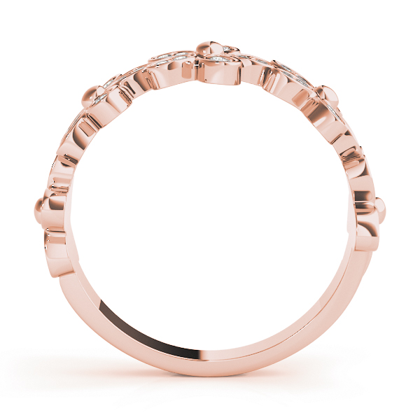  Ladies Nature Inspired Floral Shape Stackable Fashion Ring 1/2 Carat Total Weight   (Lab-Created) 0.50 C.T.W 10K yellow, white or rose gold - view 14