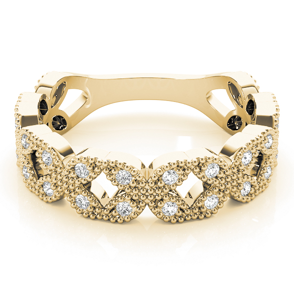  Ladies Vintage Milgrain Stackable Ring 1/4 Carat Total Weight   (Lab-Created) 0.28 C.T.W Platinum - view 10