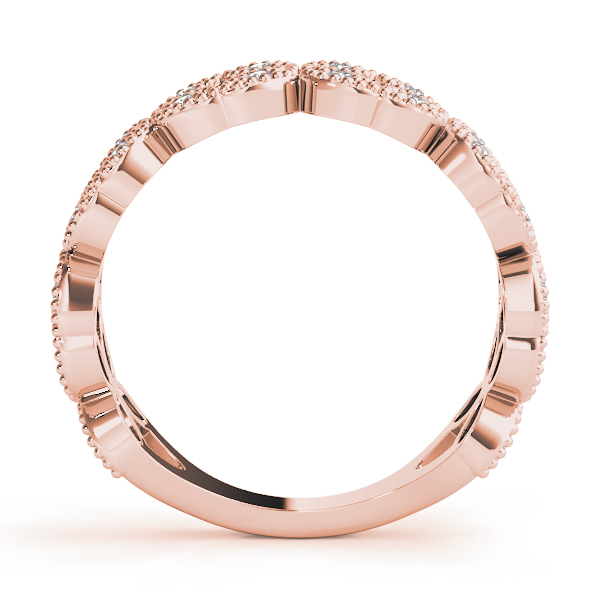  Ladies Vintage Milgrain Stackable Ring 1/4 Carat Total Weight   (Lab-Created) 0.28 C.T.W Platinum - view 14
