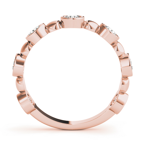  Ladies Bezel Set Stackable Ring 1.12 Carat Total Weight  1.12 C.T.W 14K yellow, white or rose gold - view 11