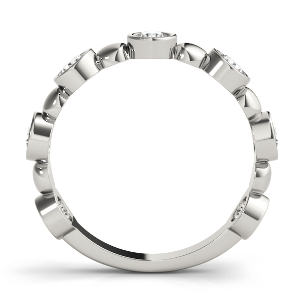  Ladies Bezel Set Stackable Ring 1.12 Carat Total Weight  1.12 C.T.W 14K yellow, white or rose gold - view 12