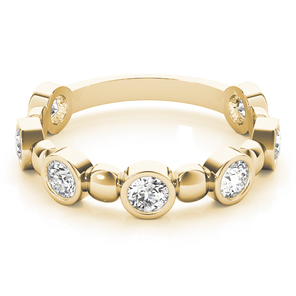  Ladies Bezel Set Stackable Ring 1.12 Carat Total Weight  1.12 C.T.W 14K yellow, white or rose gold - view 14
