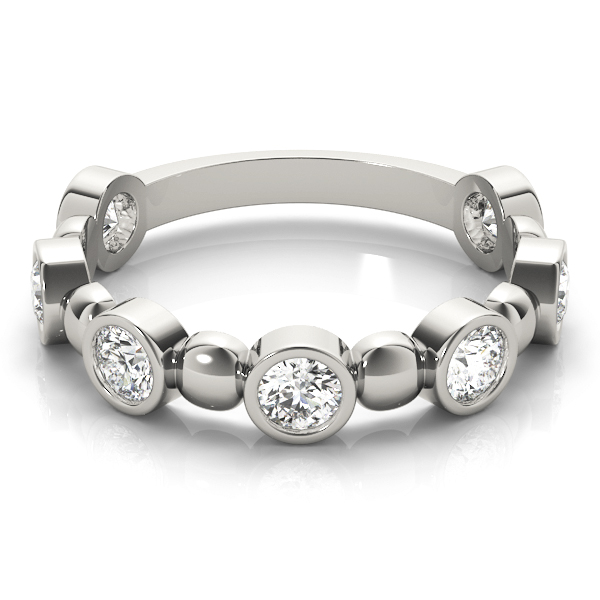  Ladies Bezel Set Stackable Ring 1.12 Carat Total Weight  1.12 C.T.W 14K yellow, white or rose gold - view 16