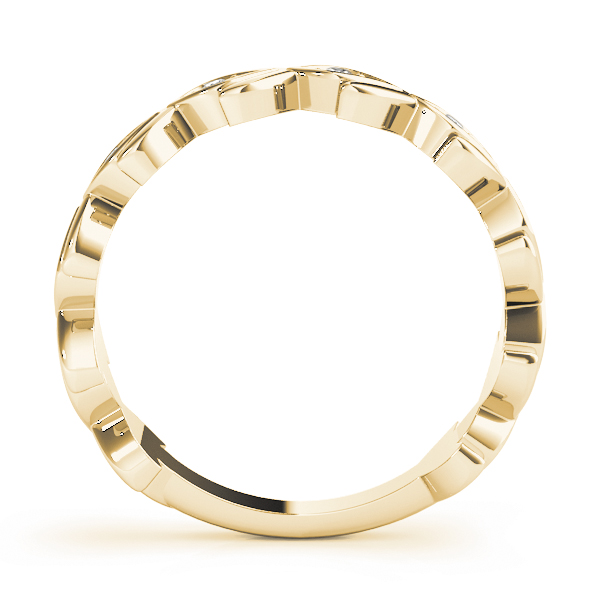  Ladies Nature Inspired Floral Shape Stackable Ring 1/5 Carat Total Weight  0.20 C.T.W 10K yellow, white or rose gold - view 10