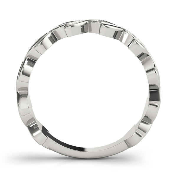  Ladies Nature Inspired Floral Shape Stackable Ring 1/5 Carat Total Weight  0.20 C.T.W 10K yellow, white or rose gold - view 12