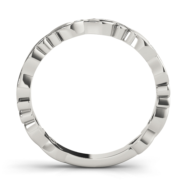  Ladies Nature Inspired Stackable Ring 1/10 Carat Total Weight 0.04 CT 0.08 C.T.W 10K yellow, white or rose gold - view 9