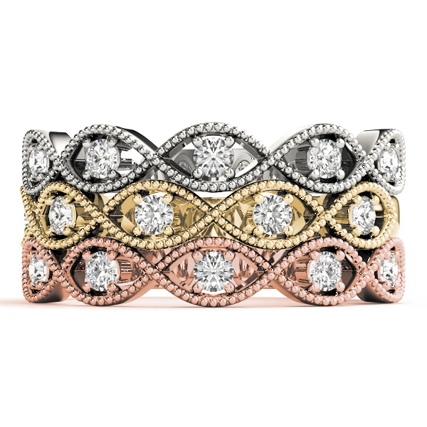  Ladies Marquise Shape Stackable Fashion Rings 1/3 Carat Total Weight   (Lab-Created) 0.30 C.T.W 18K yellow, white or rose gold - view 10