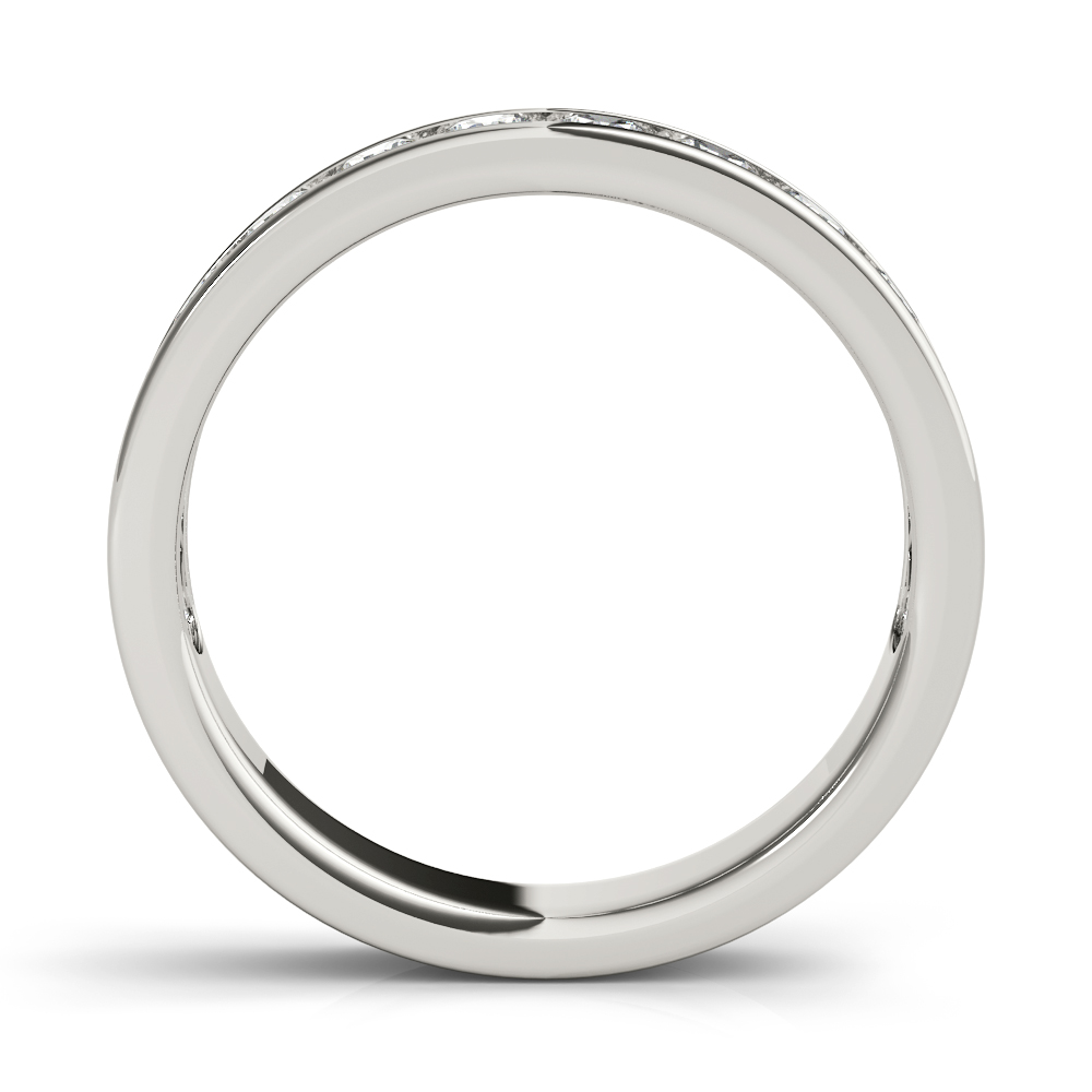  Ladies Single Row Channel Set Wedding Ring 1.25 Carat Total Weight  1.23 C.T.W Platinum - view 12