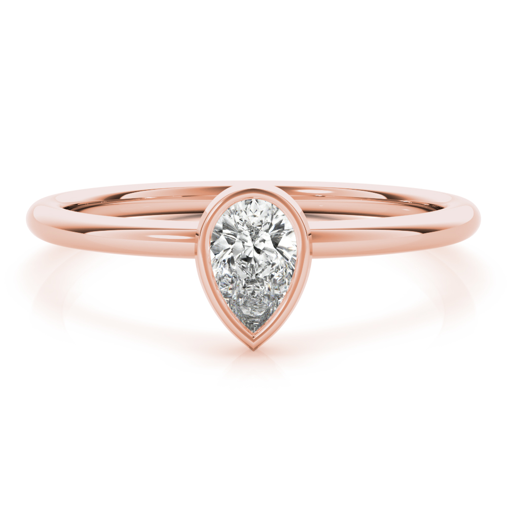  Ladies Solitaire Pear Shape Stackable Engagement Ring 1/4 Carat Total Weight  0.25 C.T.W 10K yellow, white or rose gold - view 8