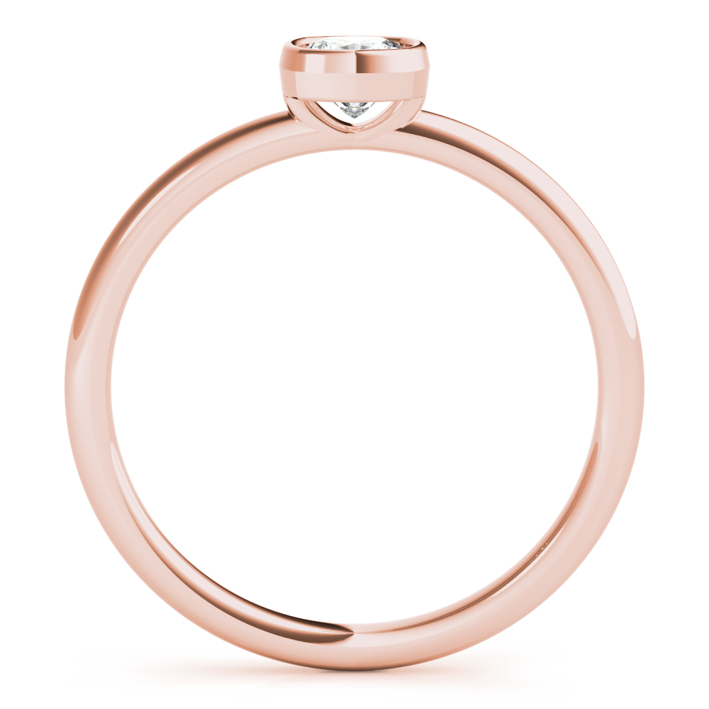  Ladies Bezel Set Solitaire Cushion Cut Engagement Rings 3/8 Carat Total Weight   (Lab-Created) 0.40 C.T.W 10K yellow, white or rose gold - view 11