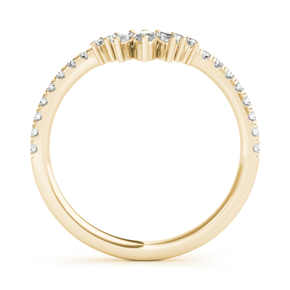  Ladies Round & Marquise Diamond Fashion Ring 0.54 Carat Total Weight   (Lab-Created) 0.54 C.T.W 10K yellow, white or rose gold - view 10