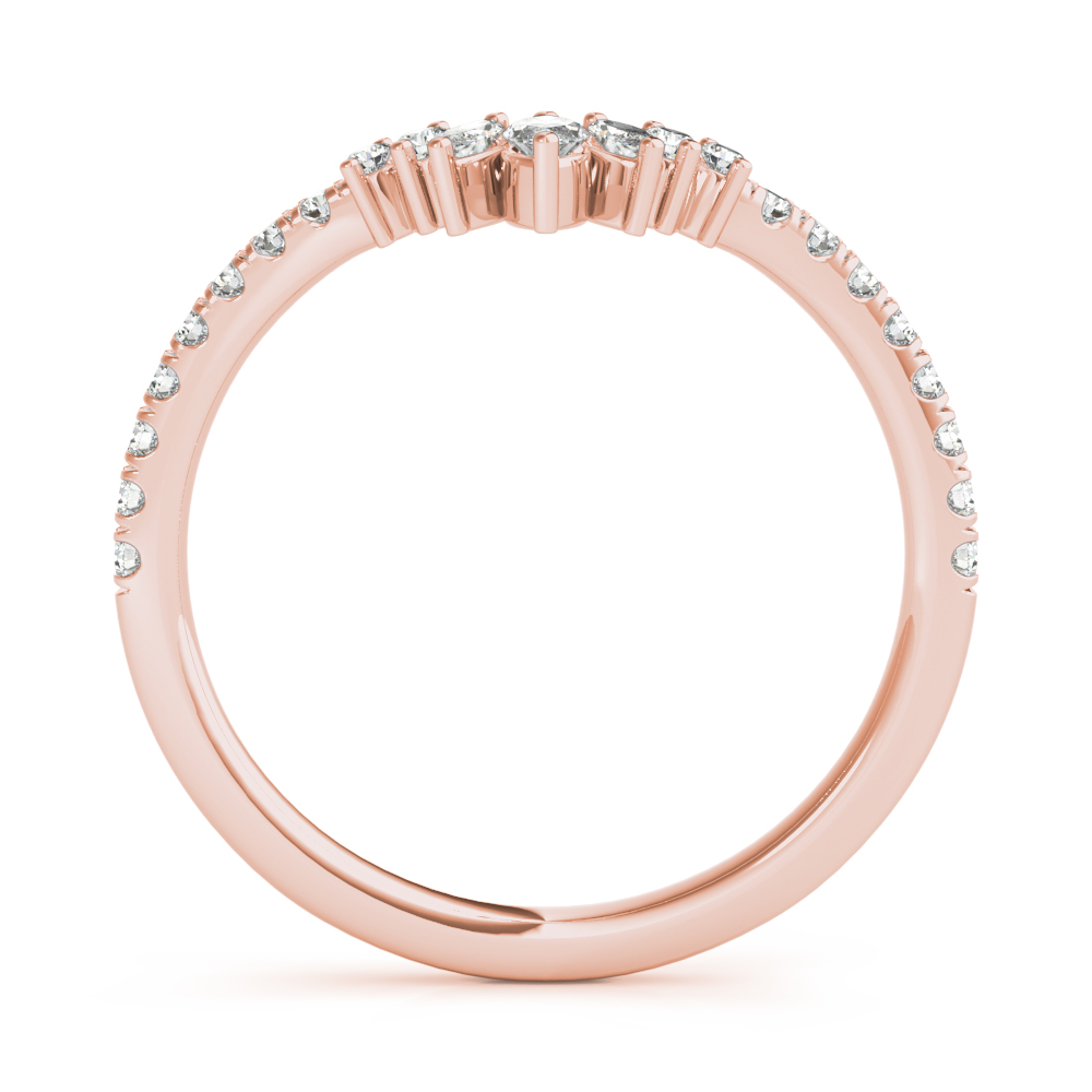  Ladies Round & Marquise Diamond Fashion Ring 0.54 Carat Total Weight   (Lab-Created) 0.54 C.T.W 10K yellow, white or rose gold - view 11