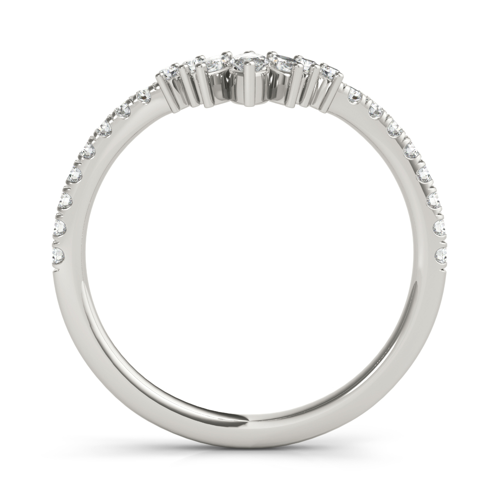  Ladies Round & Marquise Diamond Fashion Ring 0.54 Carat Total Weight   (Lab-Created) 0.54 C.T.W 10K yellow, white or rose gold - view 12