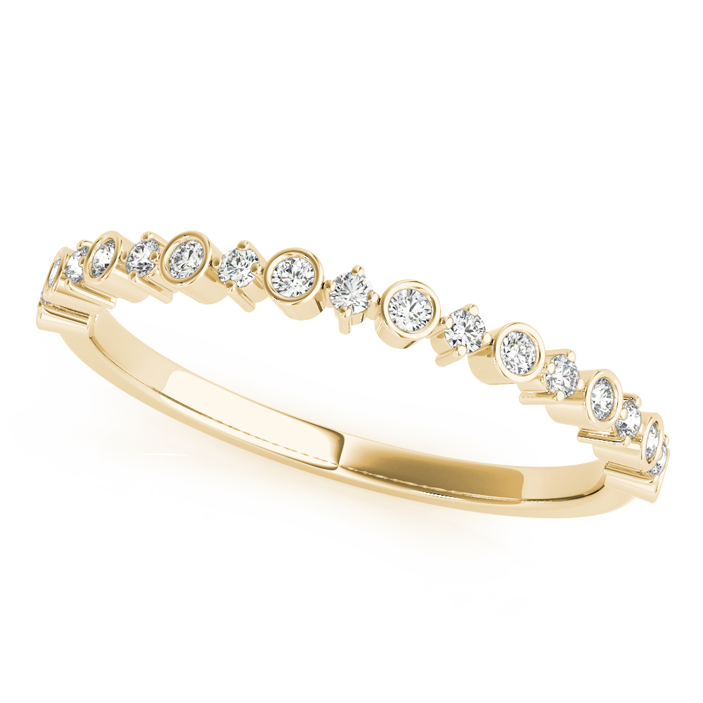  Ladies Stackable Fashion Bands 3/8 Carat Total Weight  0.38 C.T.W Platinum - view 2