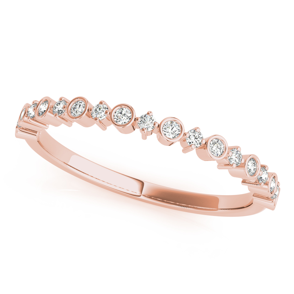  Ladies Stackable Fashion Bands 3/8 Carat Total Weight  0.38 C.T.W Platinum - view 3