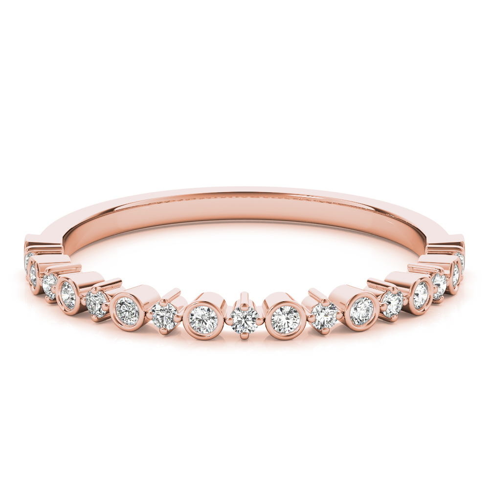  Ladies Stackable Fashion Bands 3/8 Carat Total Weight  0.38 C.T.W Platinum - view 8