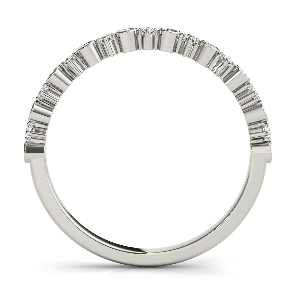  Ladies Stackable Fashion Bands 3/8 Carat Total Weight  0.38 C.T.W Platinum - view 12
