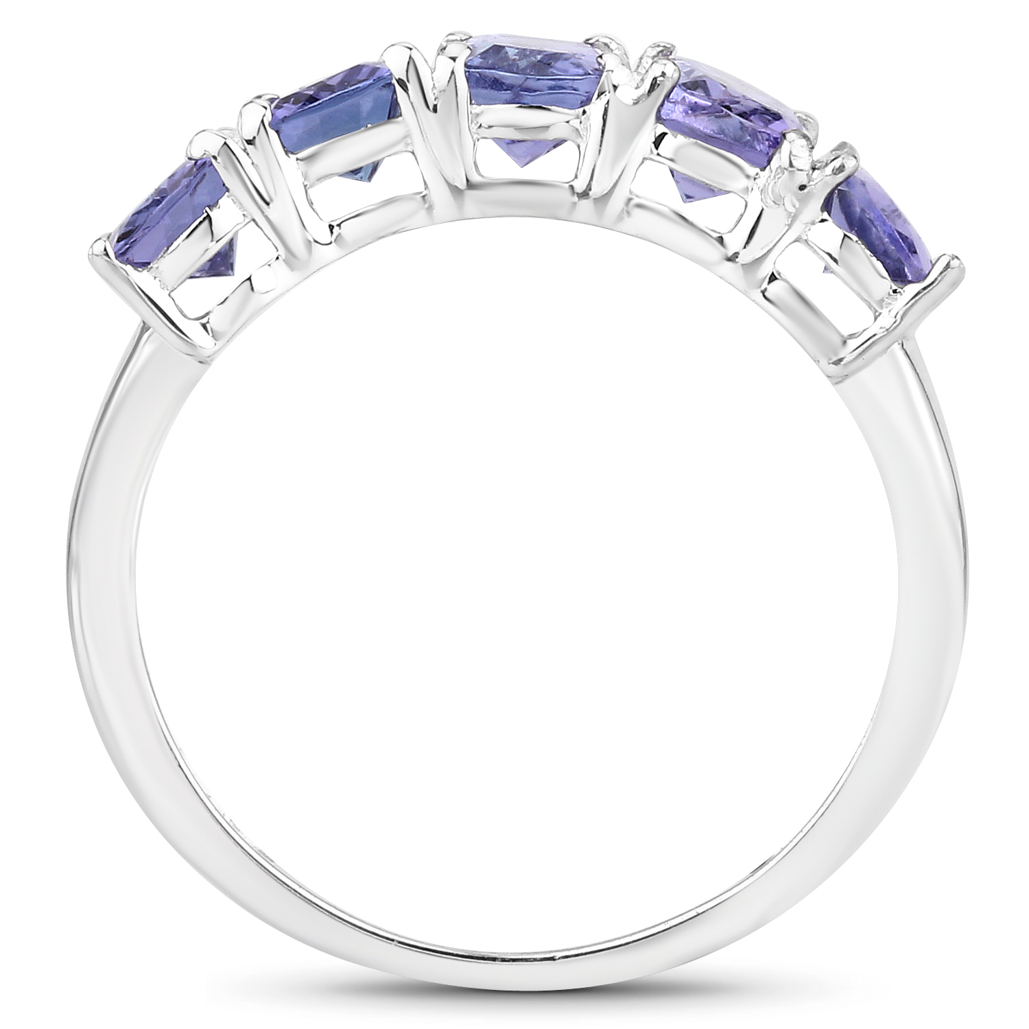 2.65 Carat Genuine Tanzanite .925 Sterling Silver Ring 2.65 C.T.W Sterling Silver - view 2