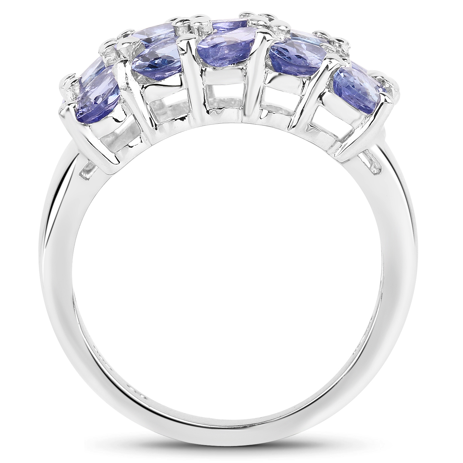 3.75 Carat Genuine Tanzanite .925 Sterling Silver Ring 3.75 C.T.W Sterling Silver - view 3