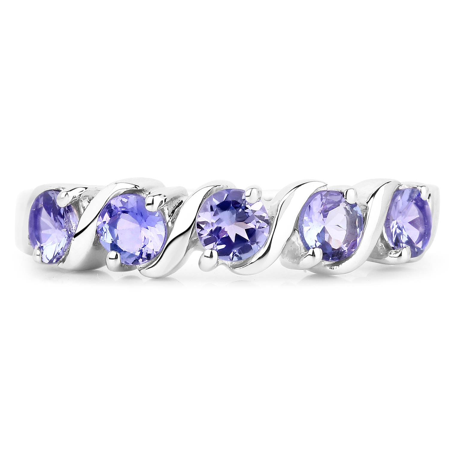 1.15 Carat Genuine Tanzanite .925 Sterling Silver Ring 1.15 C.T.W Sterling Silver - view 2