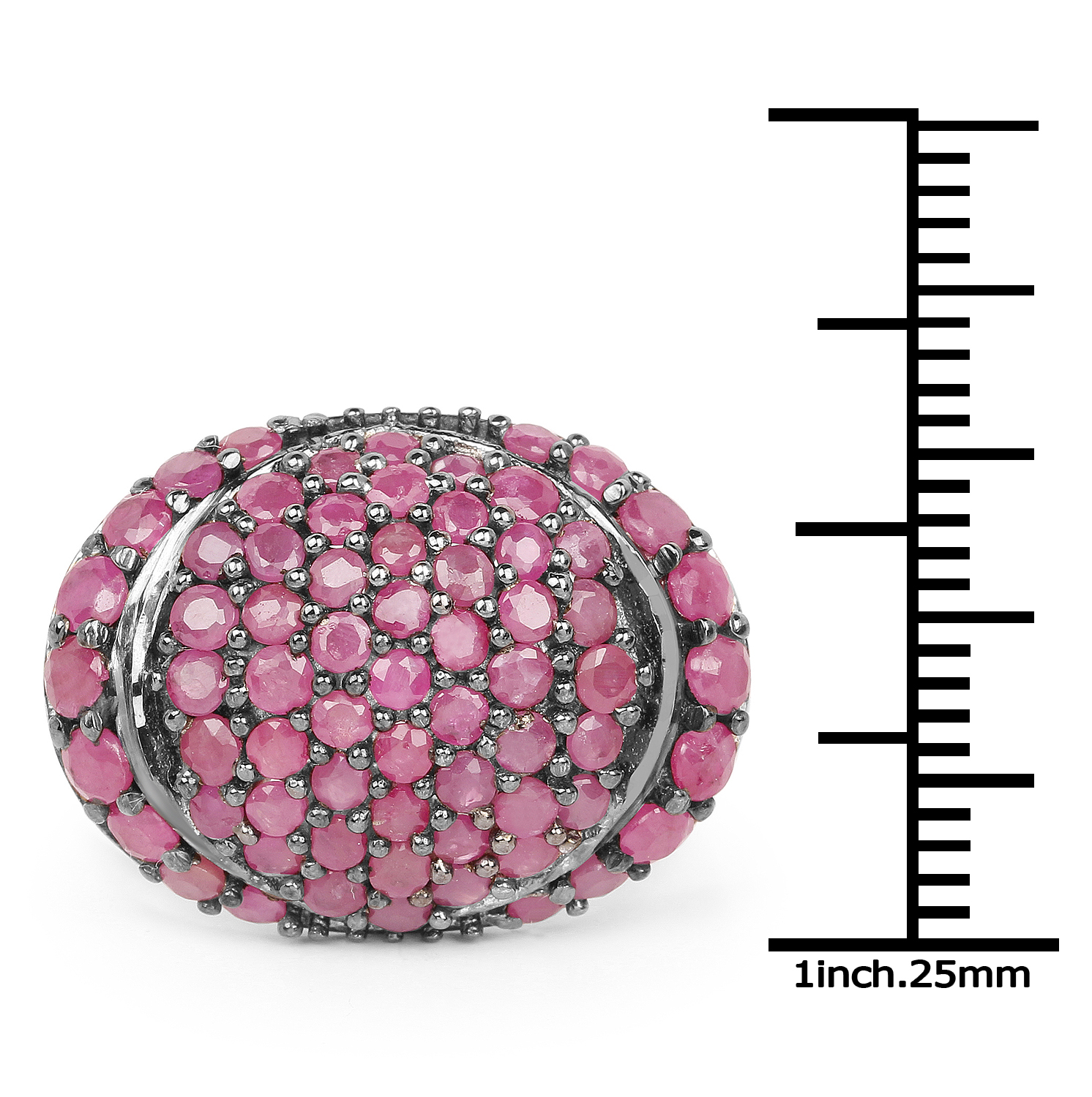 3.35 Carat Genuine Ruby .925 Sterling Silver Ring 3.35 C.T.W Sterling Silver - view 3