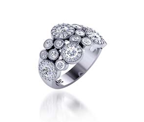 Designer Floral Wedding Ring