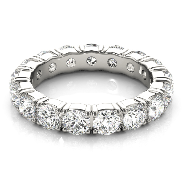  Ladies Wedding Eternity Band 2.4 Carat Total Weight  (Lab-Created) 2.40 C.T.W Sterling Silver - view 6