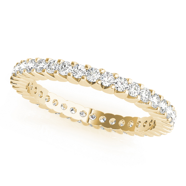  Ladies Eternity Shared Prong Wedding Ring Eternity Band 3/4 Carat Total Weight  (Lab-Created) 0.72 C.T.W 10K yellow, white or rose gold - view 2