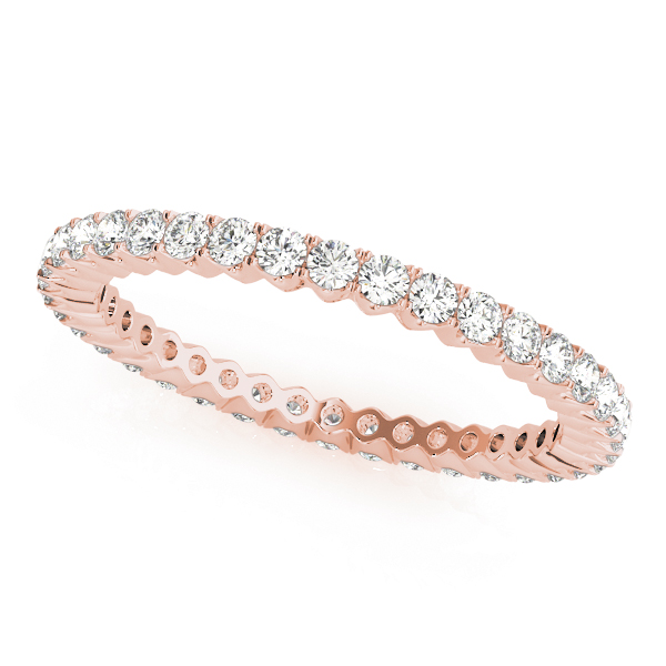  Ladies Eternity Prong Set Wedding Band Eternity Band 1/5 Carat Total Weight  (Lab-Created) 0.22 C.T.W 10K yellow, white or rose gold - view 3