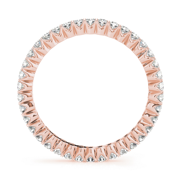  Ladies Eternity Prong Set Wedding Band Eternity Band 1/5 Carat Total Weight  (Lab-Created) 0.22 C.T.W 10K yellow, white or rose gold - view 5